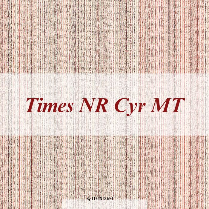 Times NR Cyr MT example