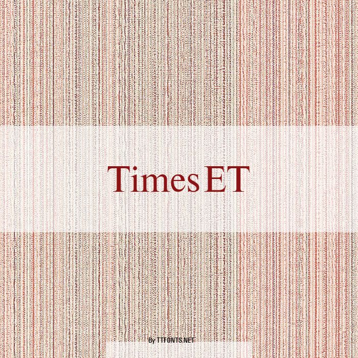 TimesET example