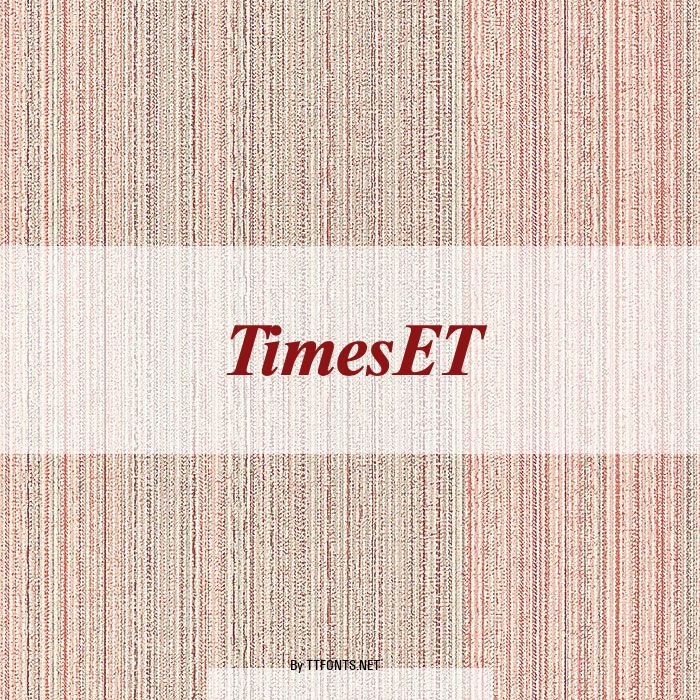 TimesET example