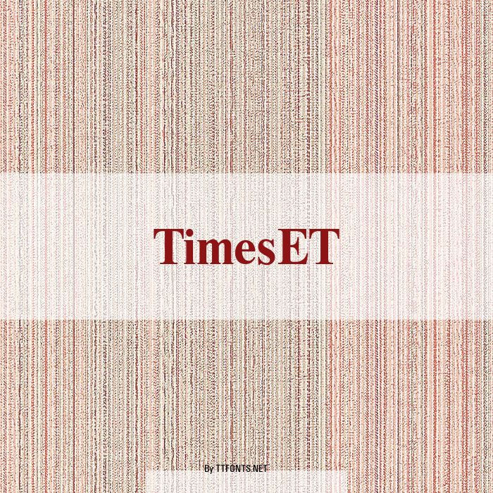 TimesET example