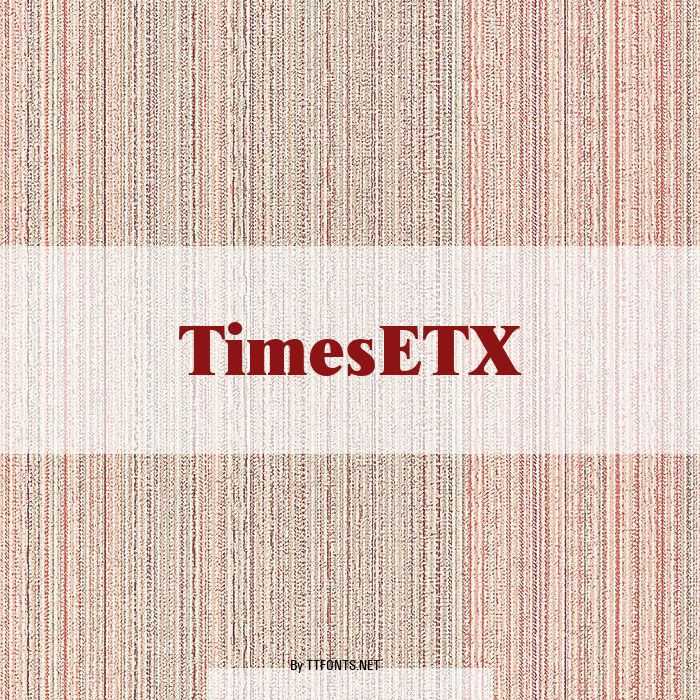 TimesETX example