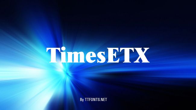 TimesETX example