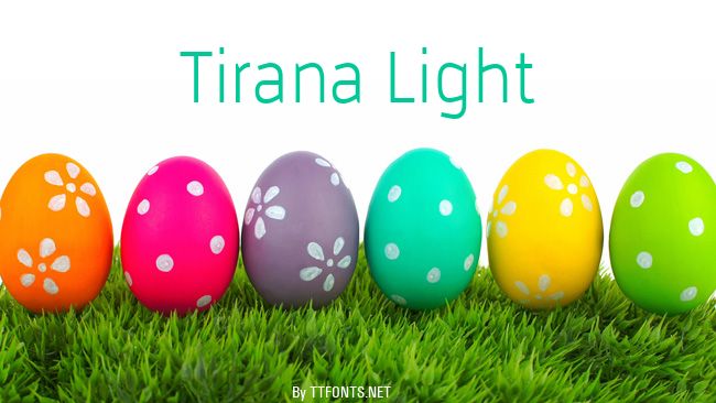 Tirana Light example
