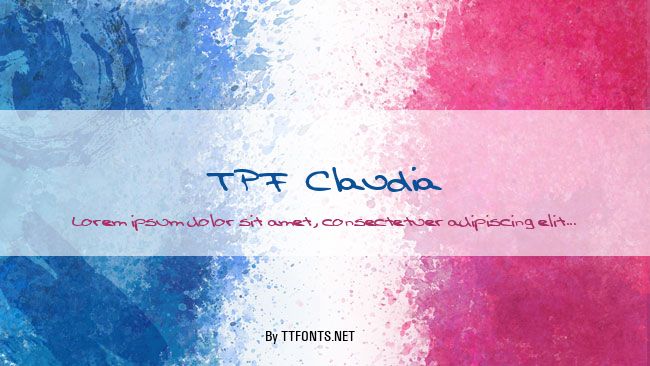 TPF  Claudia example