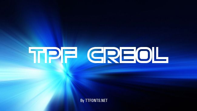 TPF Creol example