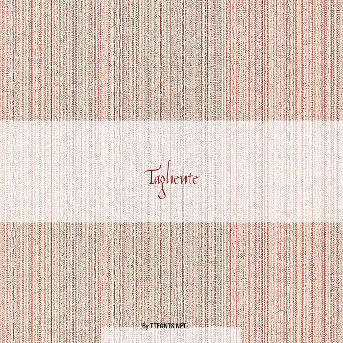Tagliente example
