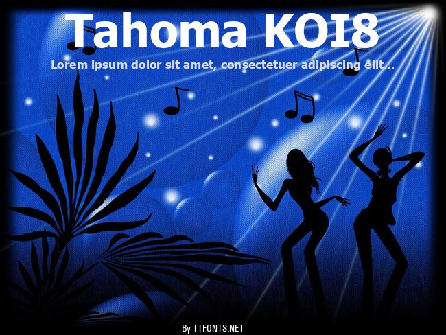Tahoma KOI8 example