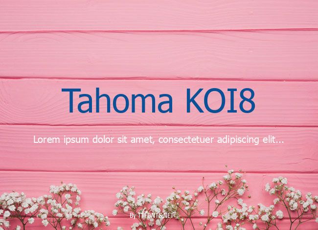 Tahoma KOI8 example