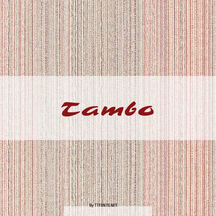 Tambo example