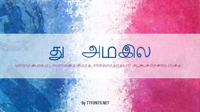 Tamil example