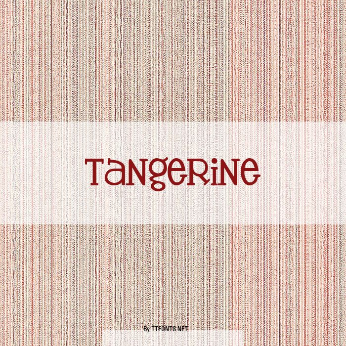Tangerine example