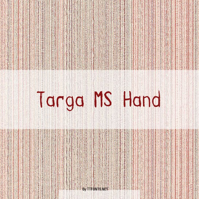 Targa MS Hand example