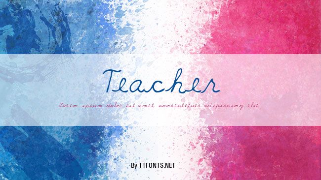 Teacher example