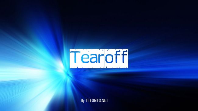 Tearoff example