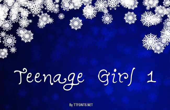 Teenage Girl 1 example