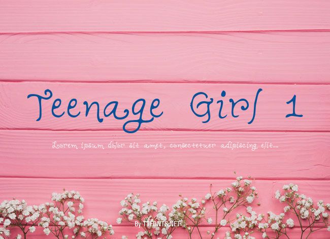 Teenage Girl 1 example