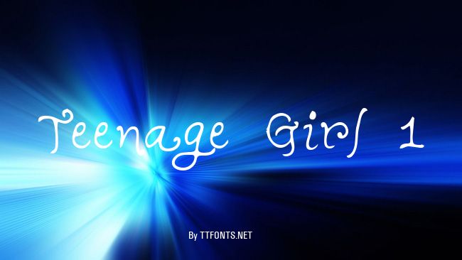 Teenage Girl 1 example