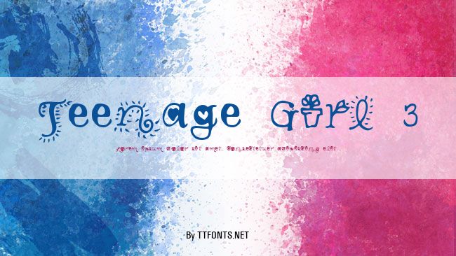 Teenage Girl 3 example