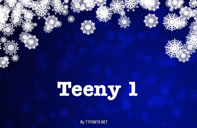 Teeny 1 example