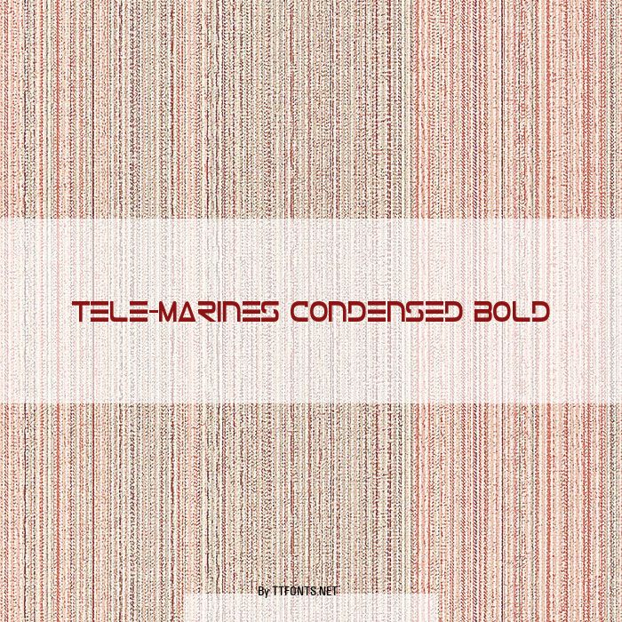 Tele-Marines Condensed Bold example