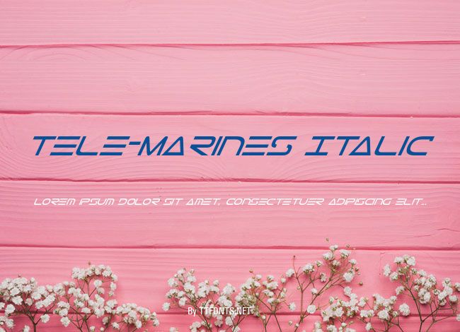 Tele-Marines Italic example