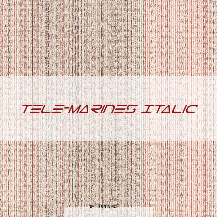 Tele-Marines Italic example