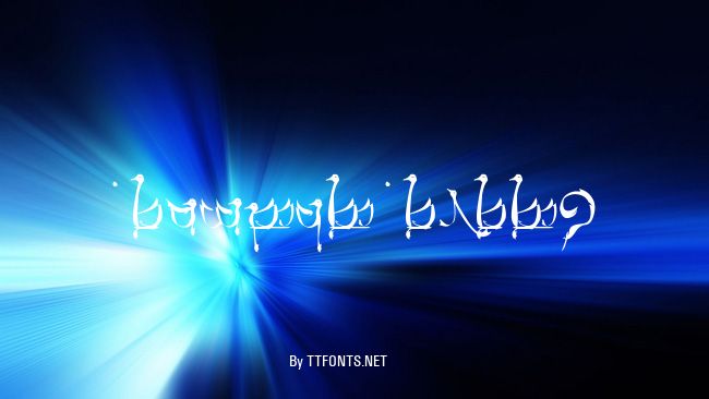 Tengwar Teleri example