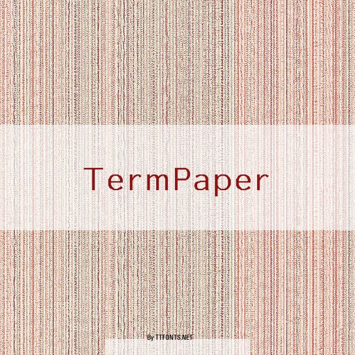 TermPaper example