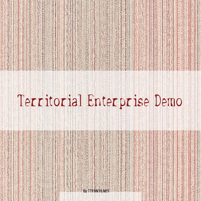 Territorial Enterprise Demo example