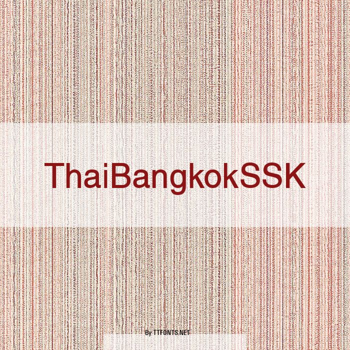 ThaiBangkokSSK example