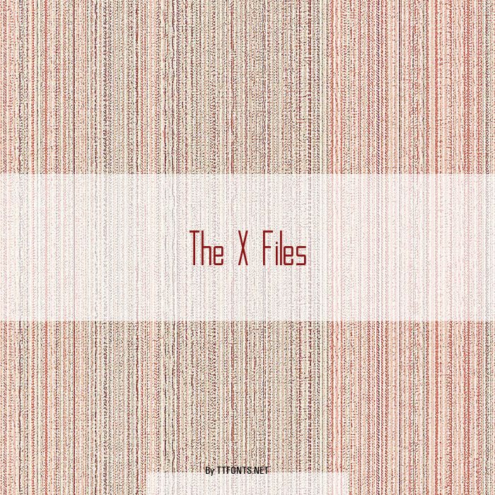 The X Files example