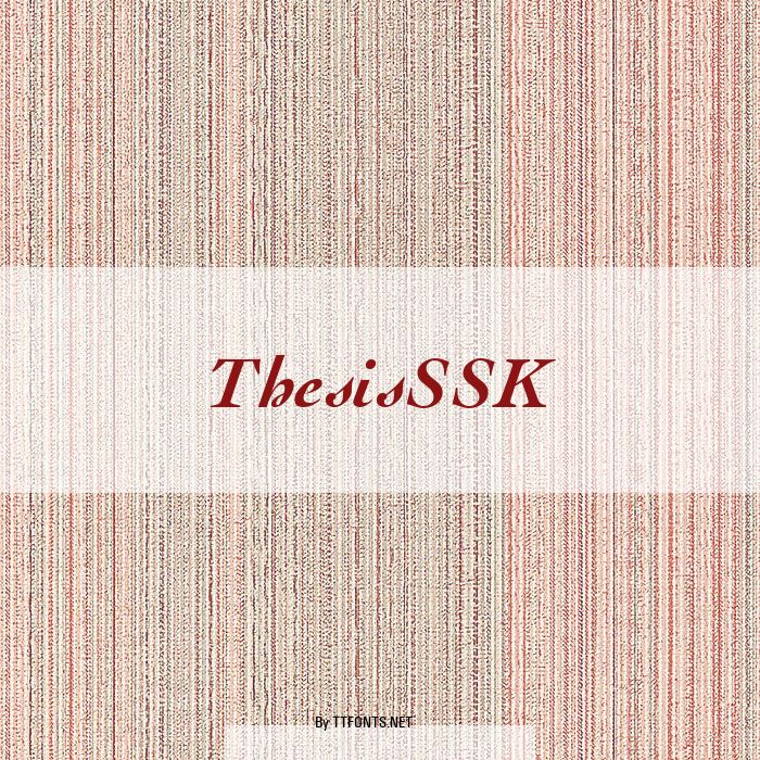 ThesisSSK example