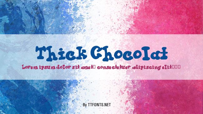 Thick Chocolat example