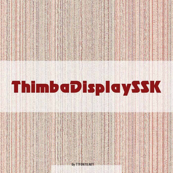 ThimbaDisplaySSK example