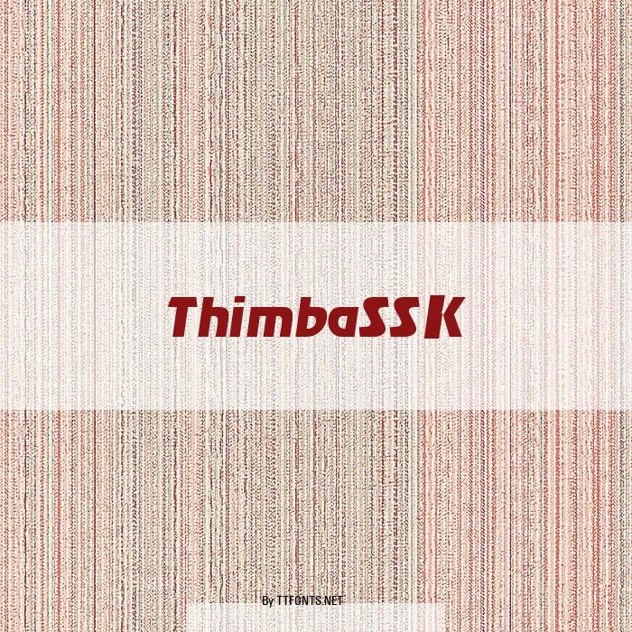 ThimbaSSK example