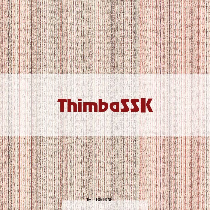 ThimbaSSK example