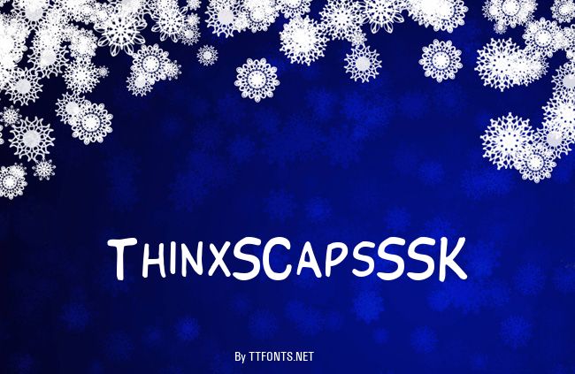 ThinxSCapsSSK example