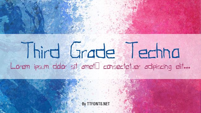 Third Grade Techno example