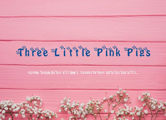 Three Little Pink Pigs example