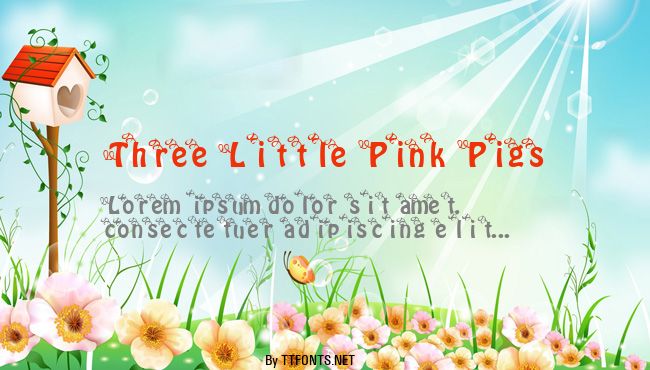Three Little Pink Pigs example