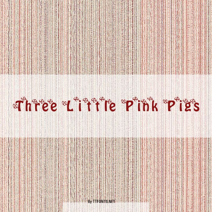 Three Little Pink Pigs example