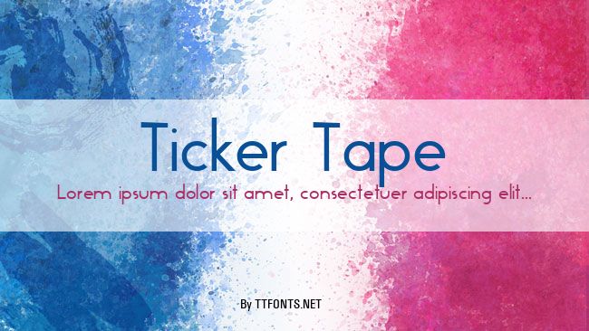 Ticker Tape example