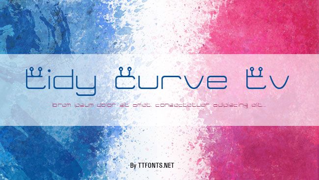 Tidy Curve TV example