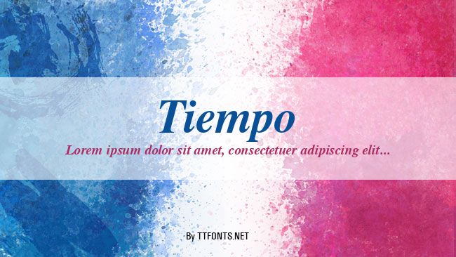 Tiempo example