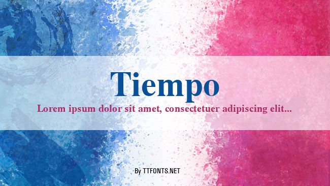 Tiempo example