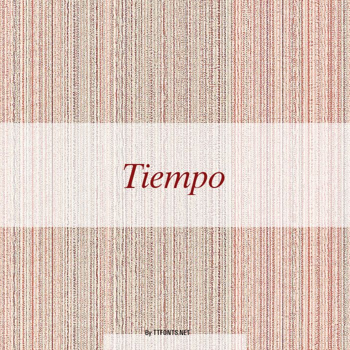 Tiempo example