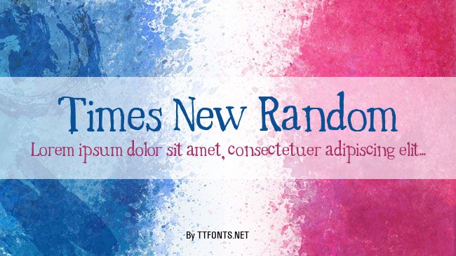 Times New Random example
