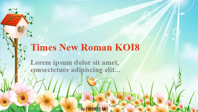 Times New Roman KOI8 example