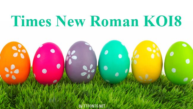 Times New Roman KOI8 example