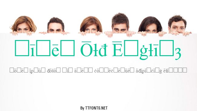 Times Old English example